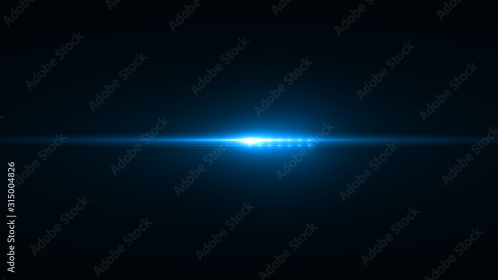 abstract of lighting for background. digital lens flare in dark background