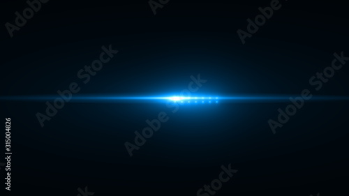 abstract of lighting for background. digital lens flare in dark background