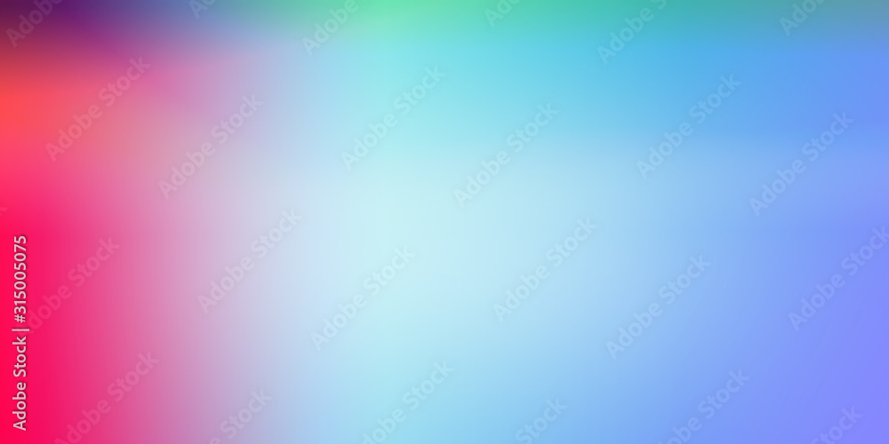 Abstract blurred gradient mesh background in bright rainbow colors. Awesome abstract blur background for your web design.