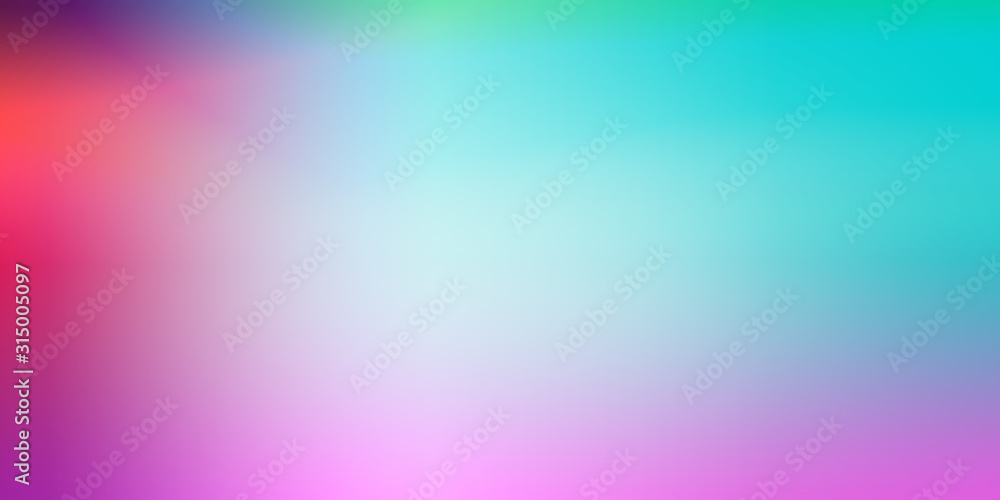 Abstract blurred gradient mesh background in bright rainbow colors. Awesome abstract blur background for your web design.