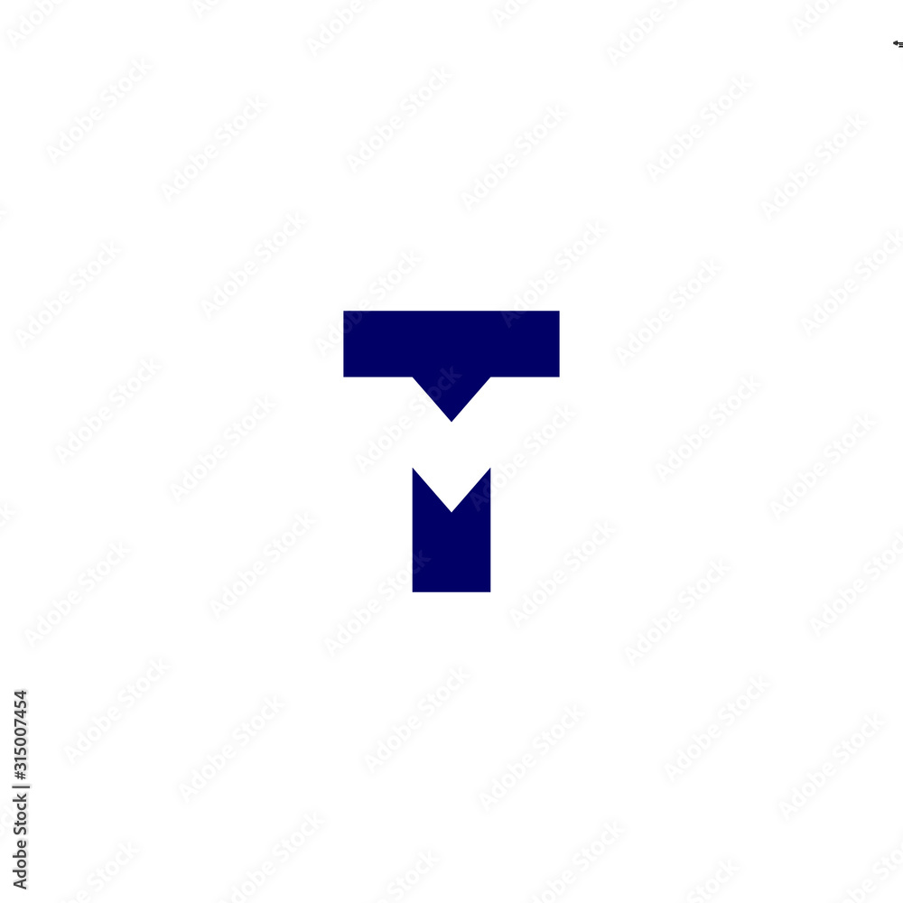 Letter TM initial simple logo design Letter TM initial simple logo design