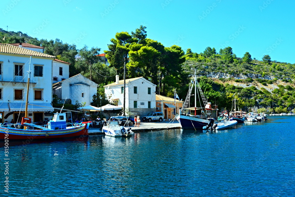 Greece,island Paxos-view of the waterfront Gaios