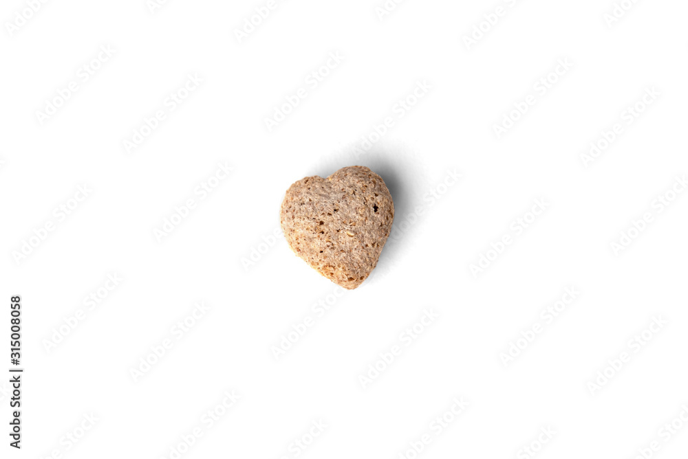 Rye bran isolated on white background. Rye bran isolated on white background.