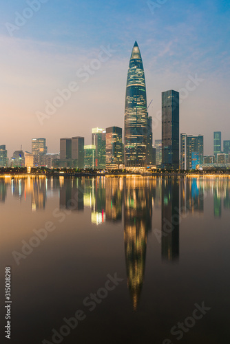 Shenzhen Houhai financial district urban skyline