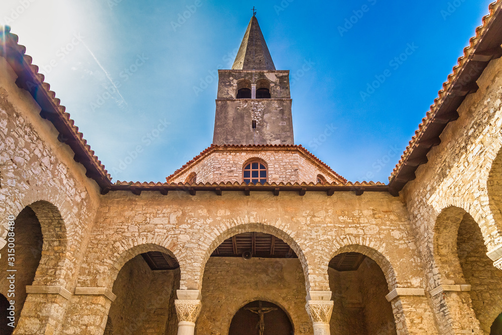 The Euphrasian Basilica in Porec town, Croatia, Europe.