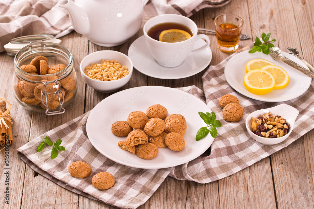 Amaretti cookies. Amaretti cookies.