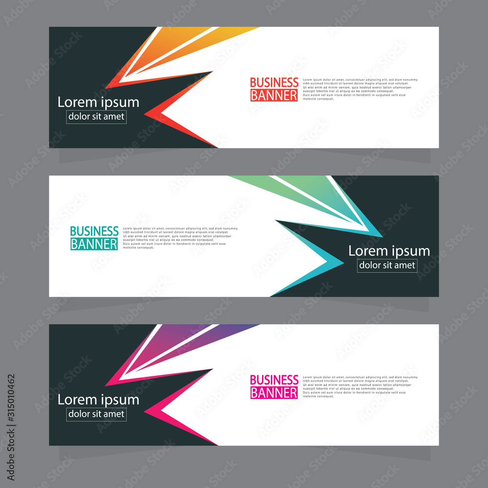 Fototapeta premium Banner background.modern template design.Vector illustration.