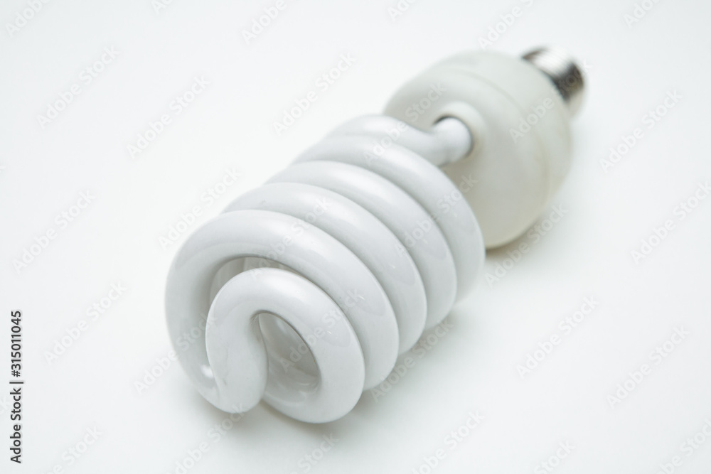 Light bulb on white background Light bulb on white background