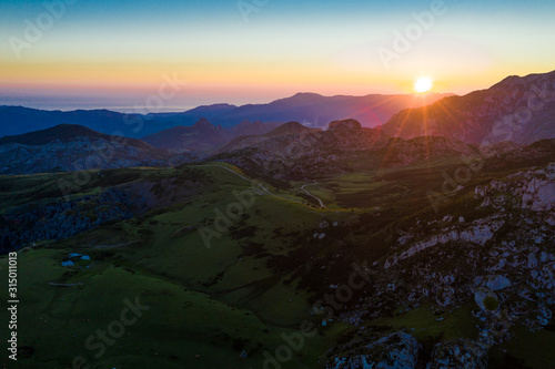 Picos de Europa at sunset, Spain © JackF