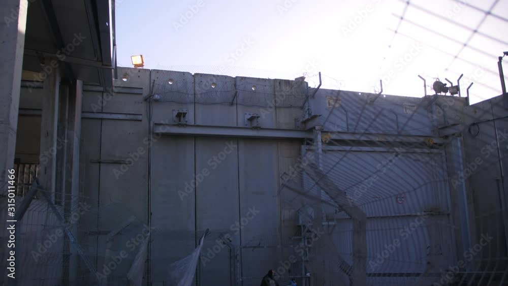 Checking Point Wall A check point in the security wall (separation wall) which divides ...
