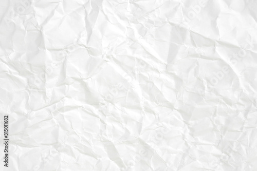 Paper texture Crumpled White.Top view.