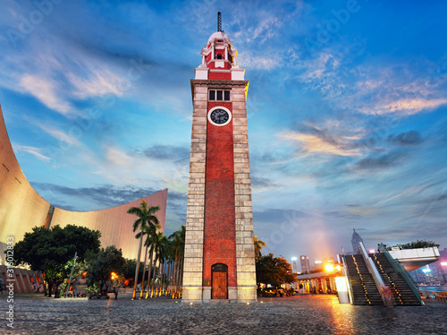 Photography Hong Kong - Night view Old Clock Tower