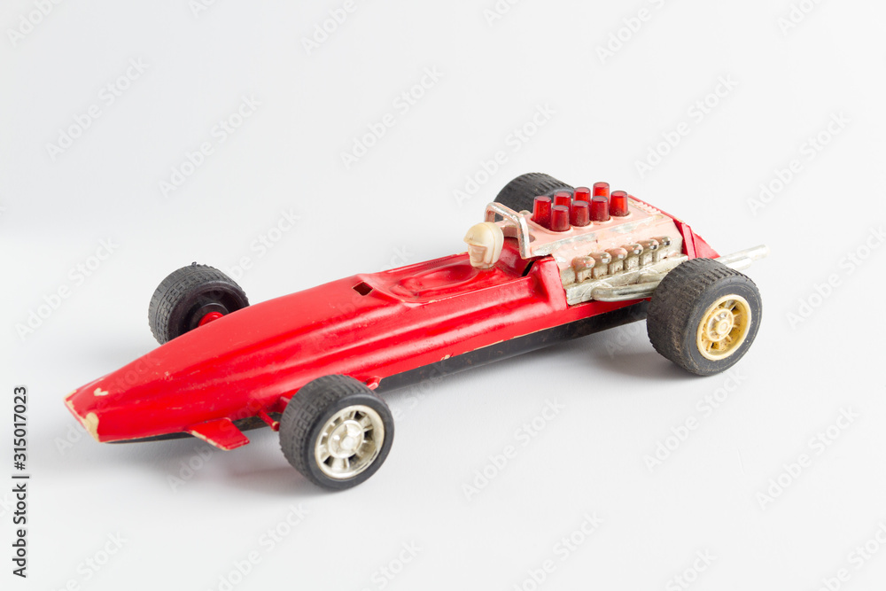 old USSR race car isolated on white old USSR race car isolated on white