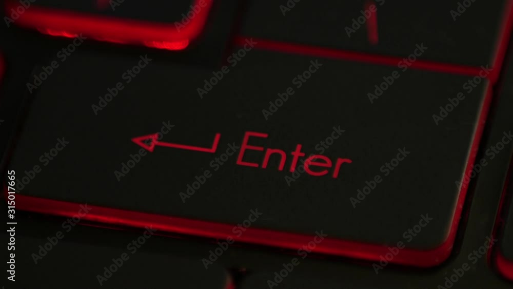 clicking finger pressing enter button on keyboard computer multiple times clicking finger pressing enter button on keyboard computer multiple times