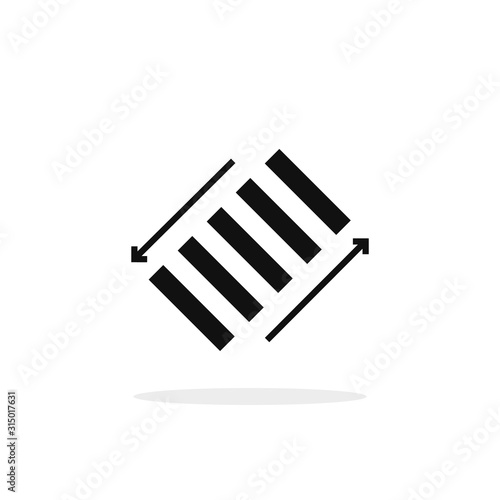 simple pedestrian sign like zebra