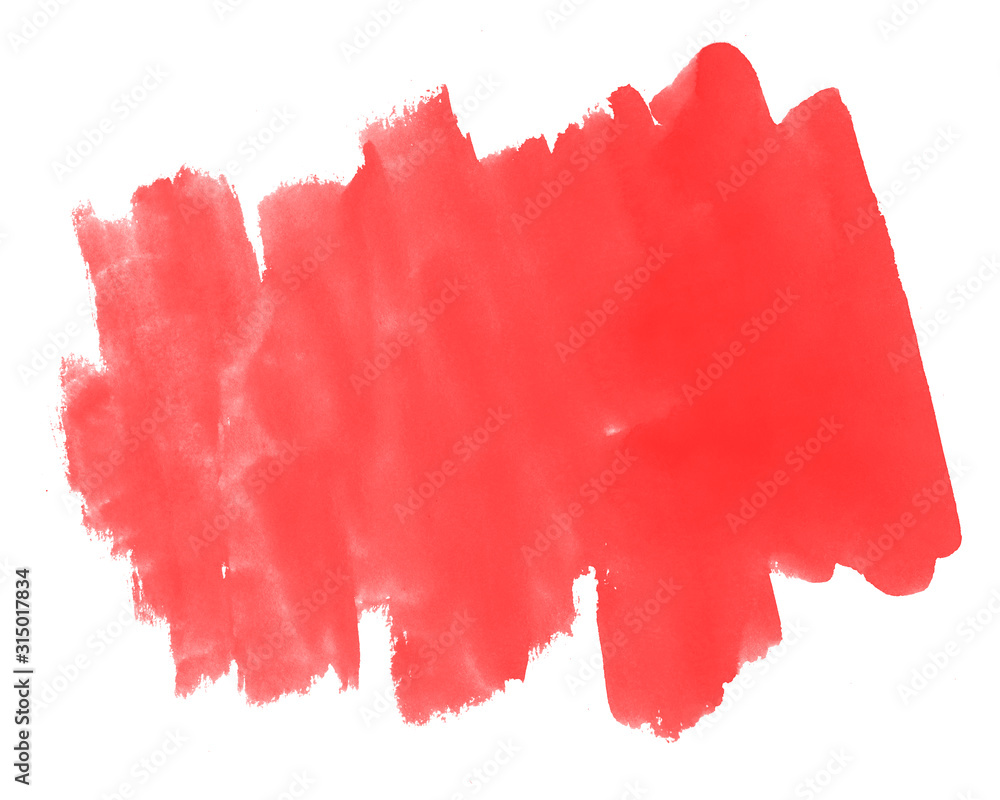 Red colorful abstract watercolor background