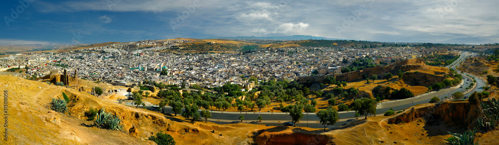 VIEW OF THE CITY OF MEKNES -MOROCCO