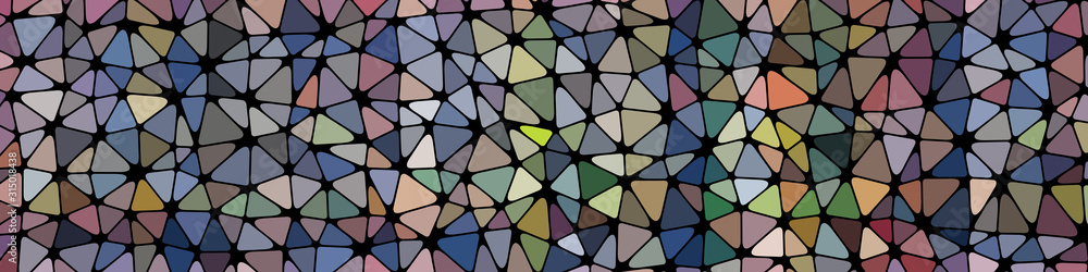 Fototapeta premium Abstract Low Polygon gradient Generative Art background illustration