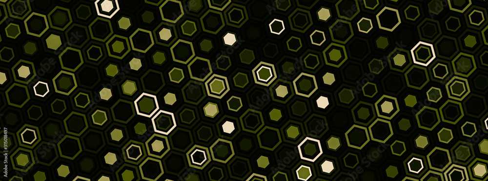 Technological honeycomb illustration. Futuristic technology background with hexagons.