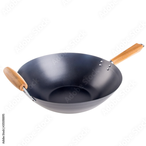pan or metal frying pan on a background new.