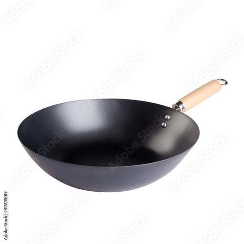 pan or metal frying pan on a background new.