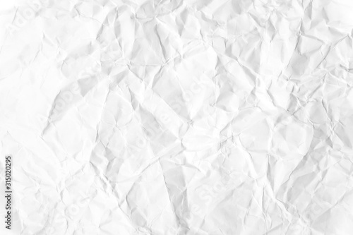 Paper texture Crumpled White.Top view.