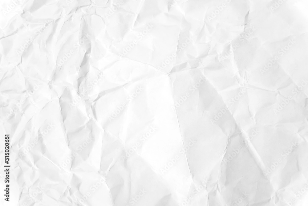 Obraz premium Paper texture Crumpled White.Top view.