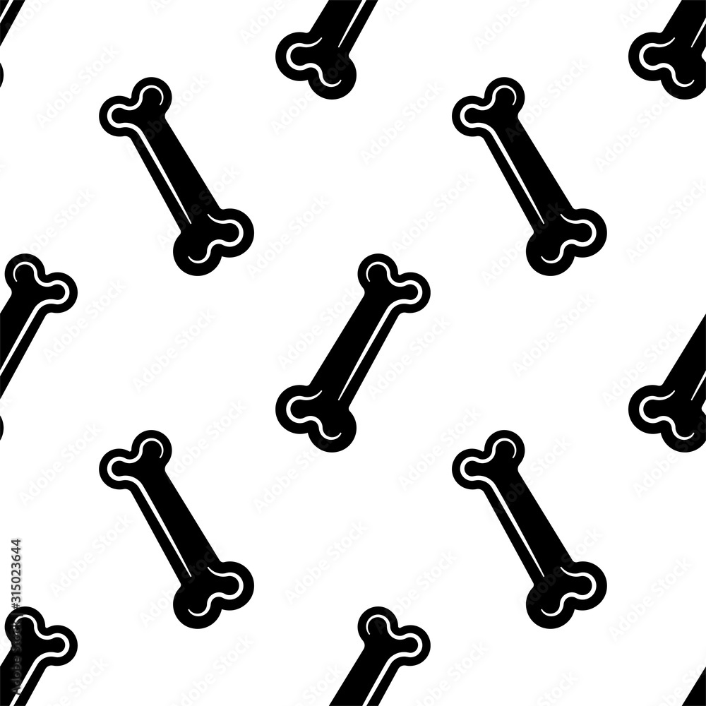 Dog Bone Icon Seamless Pattern, Bone Icon Dog Bone Icon Seamless Pattern, Bone Icon