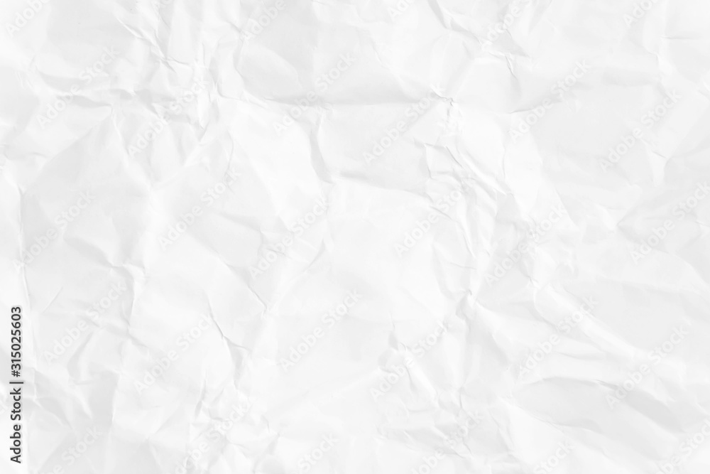 Fototapeta premium Paper texture Crumpled White.Top view.