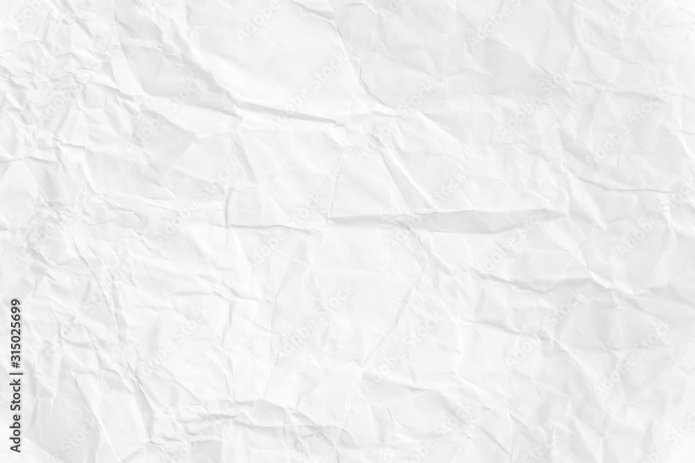 Obraz premium Paper texture Crumpled White.Top view.
