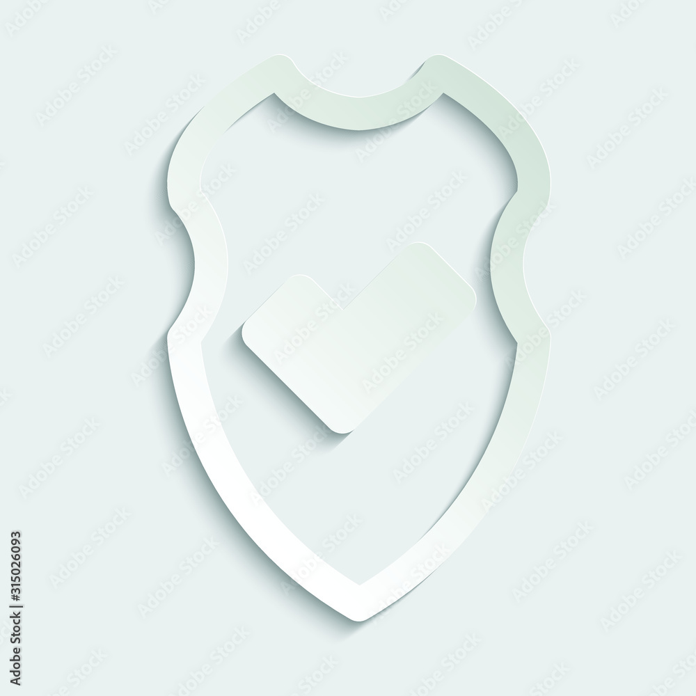 Peaper protect icon. secure icon. Shield sign vector Peaper protect icon. secure icon. Shield sign vector