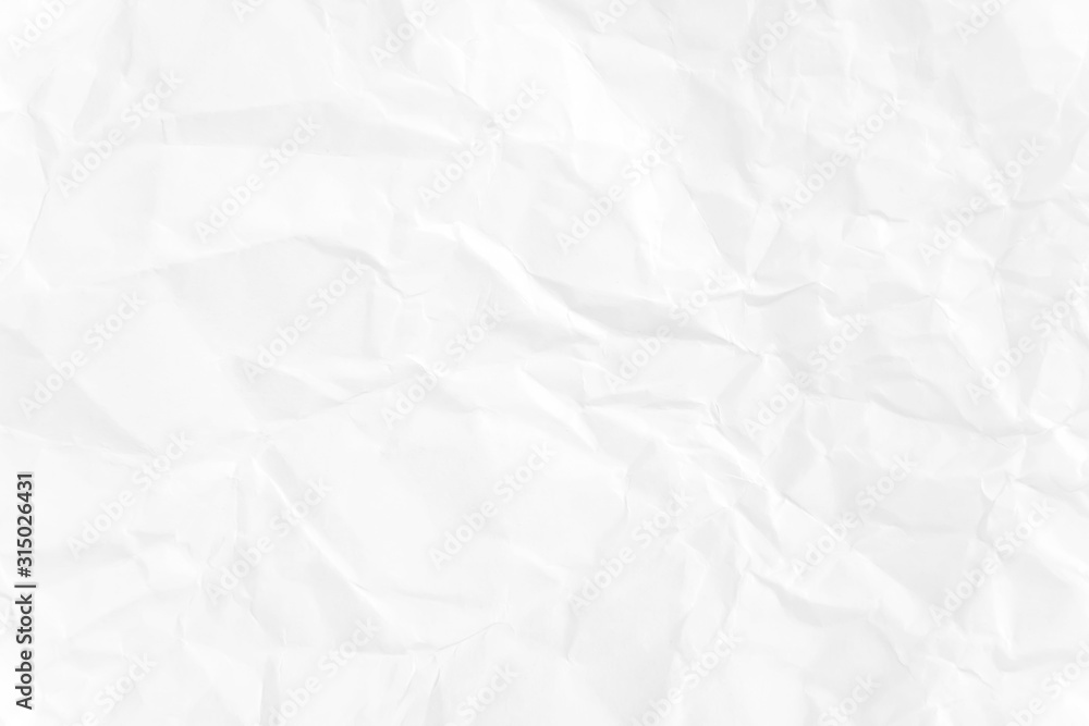 Obraz premium Paper texture Crumpled White.Top view.