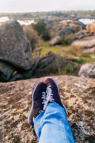  resting after walking through a natural landscape