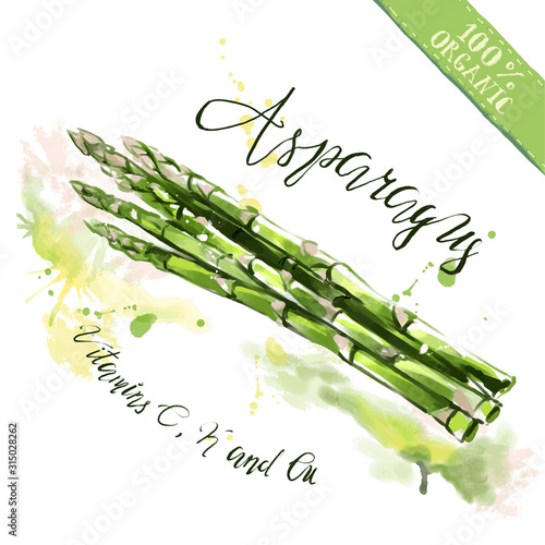 Organic health food for vegetarians and health care.Asparagus