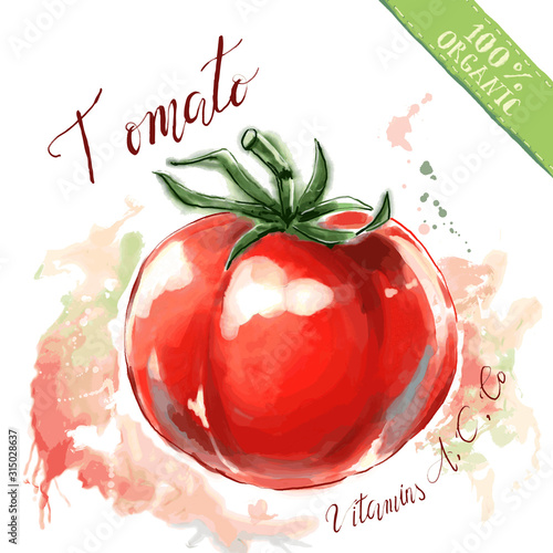 Organic health food for vegetarians and health care. Tomato