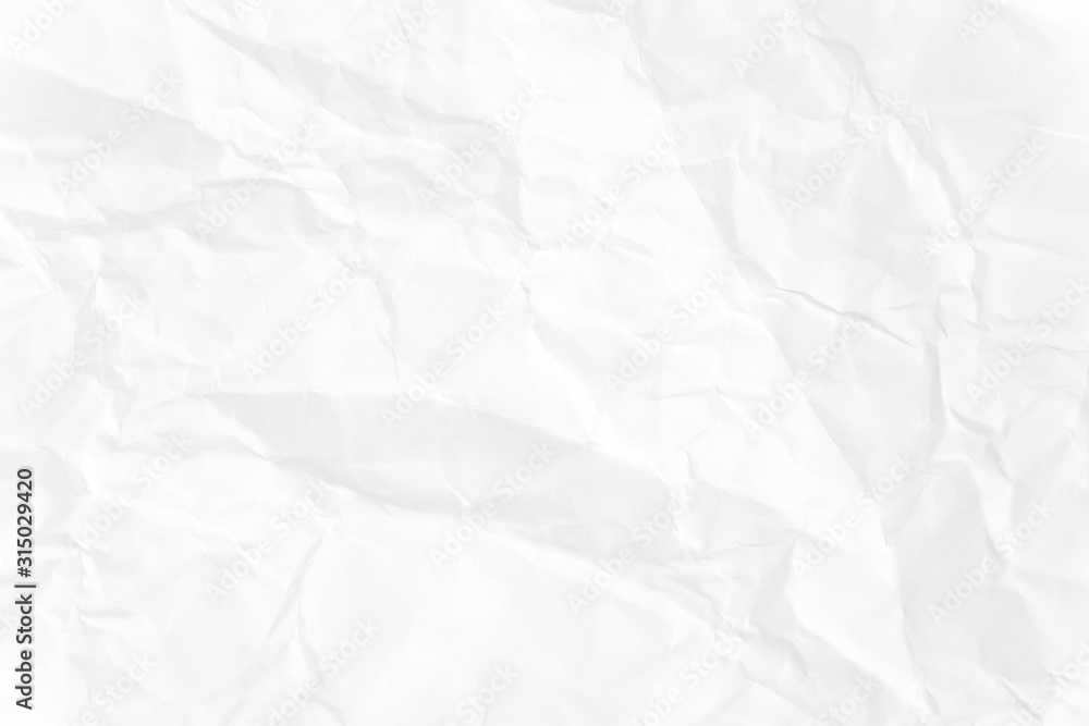 Fototapeta premium Paper texture Crumpled White.Top view.