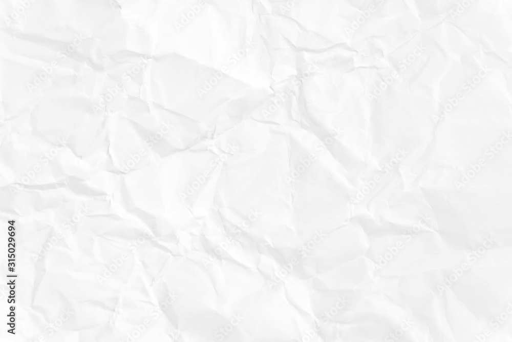 Paper texture Crumpled White.Top view.