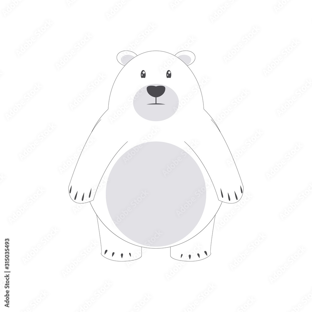 Illustration of Polar Bear vector, international Polar Bear day Illustration of Polar Bear vector, international Polar Bear day