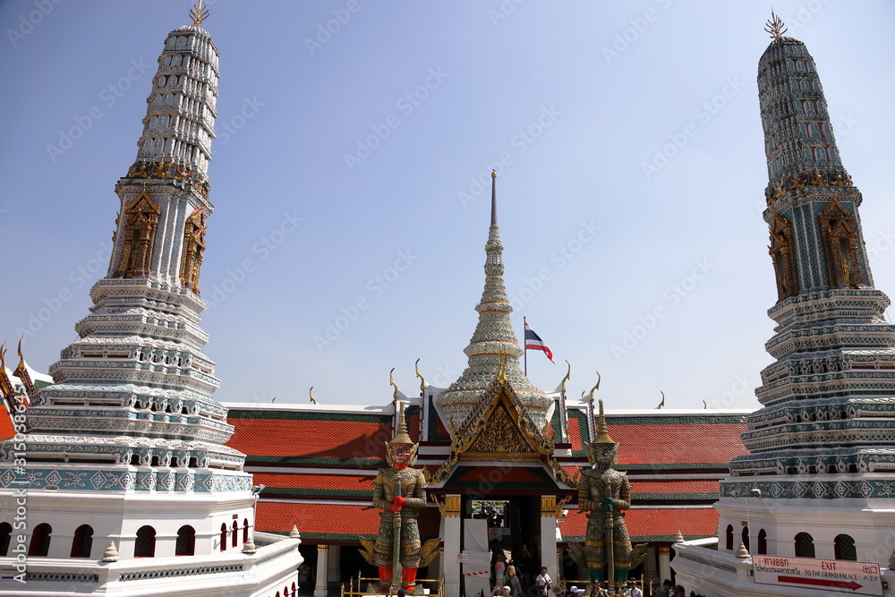 タイ、バンコクのワット・プラケーオ　Wat Phra Kaeo in Bangkok,Thailand