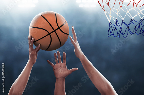 Professional basketball player in action © fotokitas
