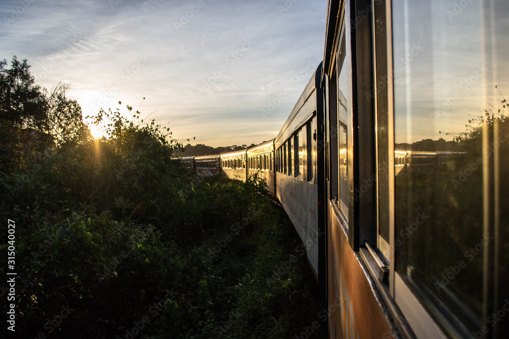 Obraz premium Curitiba trip and trains
