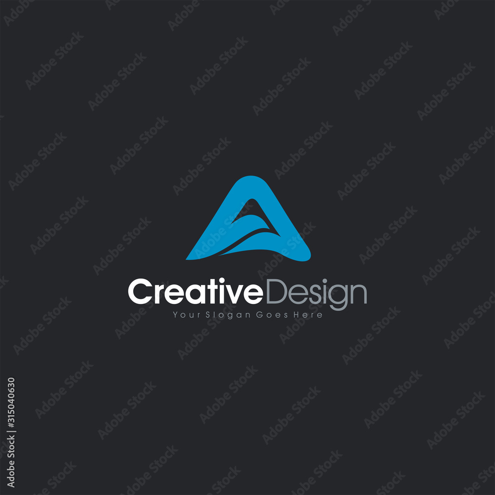 Letter A Mountain Logo Icon Business Template Design Letter A Mountain Logo Icon Business Template Design