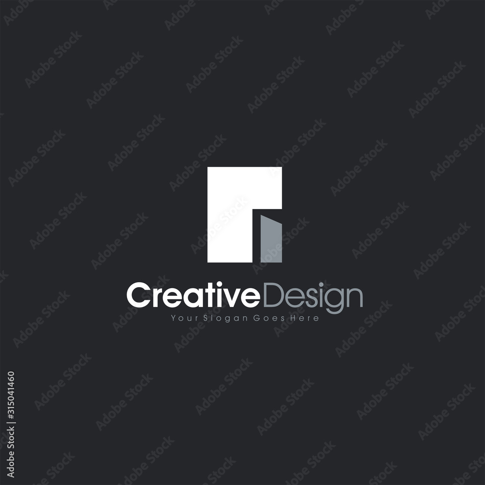 Real Estate city Simple Logo Icon Design Real Estate city Simple Logo Icon Design