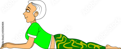gymnastic snake pose