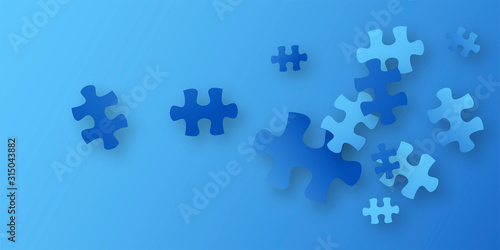 grafica, concetto, puzzle, 