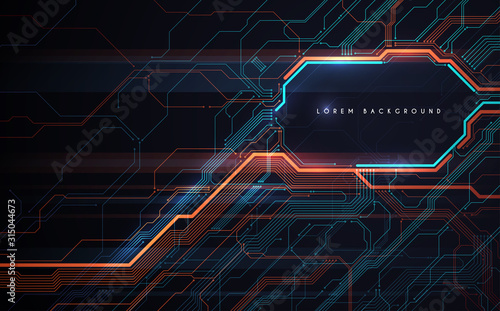 Abstract technology background with place for logo or text