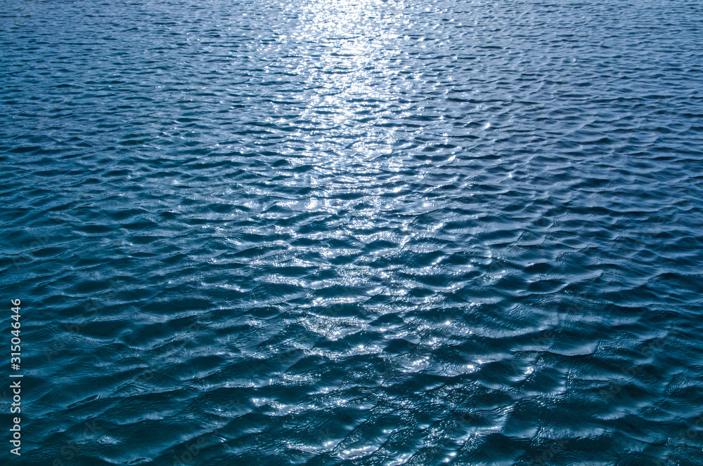 water surface with sun shine reflection water surface with sun shine reflection