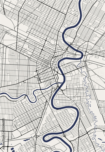 map of the city of Winnipeg, Canada