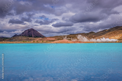 Myvatn Geothermal Area in Reykjahlid village, Iceland photo