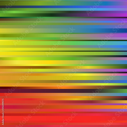 Rainbow spectrum background of blurred horizontal stripes. Abstract vector backdrop